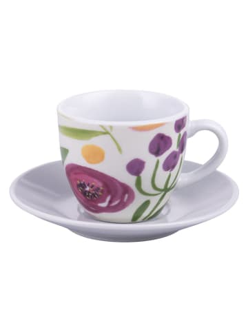 Villa d´Este Filiżanki (6 szt.) "New Acquerello" ze wzorem - 90 ml