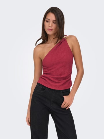 ONLY Top w kolorze bordowym