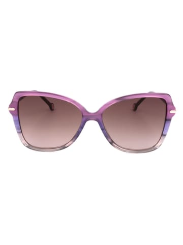Carolina Herrera Damen-Sonnenbrille in Lila/ Hellbraun