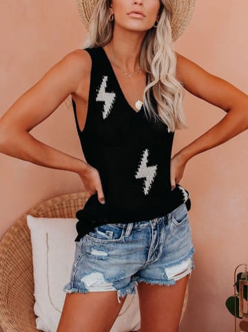 LA Angels Gebreide top zwart