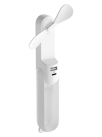 JisuLife Handventilator ''Handheld Fan 8'' in Weiß - (B)4 x (H)12 x (T)3,7 cm