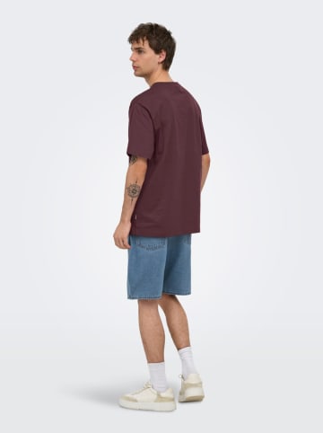 ONLY & SONS Shirt "Onsfred" in Bordeaux