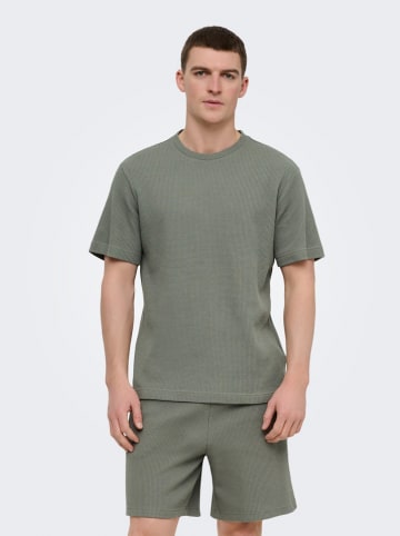 ONLY & SONS Koszulka "Onstobie" w kolorze szarym