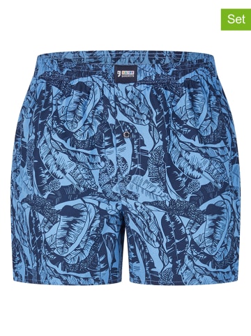 Boxershorts in Blau/ Dunkelblau