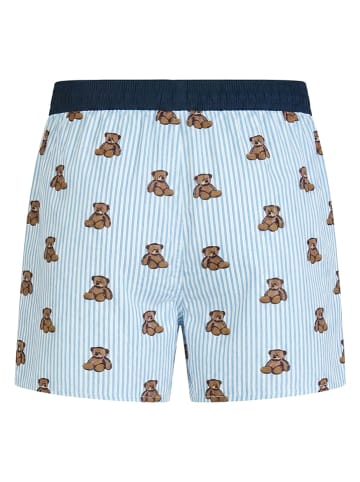 Happy Shorts Bokserki (2 pary) w kolorze błękitno-białym
