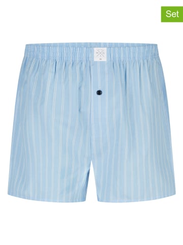 MG-1 6er-Set: Boxershorts in Dunkelblau/ Hellblau