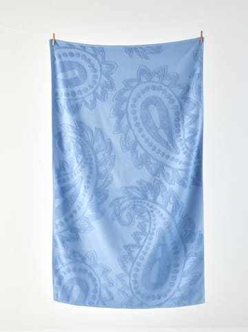 BELLA MAISON Ręcznik plażowy "Paisley" w kolorze niebieskim - 160 x 90 cm