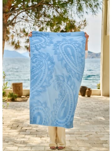BELLA MAISON Strandlaken "Paisley" blauw - (L)160 x (B)90 cm