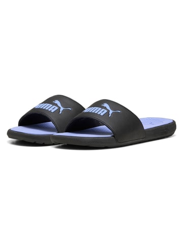 Puma Slippers "Cool Cat 2.0" zwart/lichtblauw