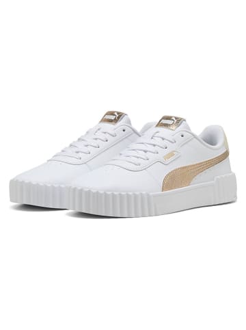 Puma Sneakers "Carina 3.0" in Weiß/ Gold