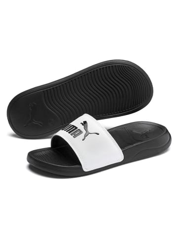 Puma Klapki "Popcat 20" w kolorze czarno-białym