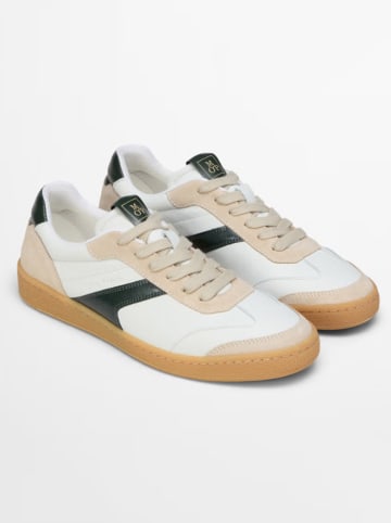 Marc O'Polo Shoes Skórzane sneakersy w kolorze biało-beżowo-czarnym