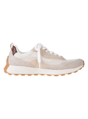 Leder-Sneakers "Maxi 1M" in Grau/ Creme