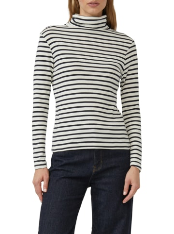 s.Oliver Longsleeve in Schwarz/ Weiß