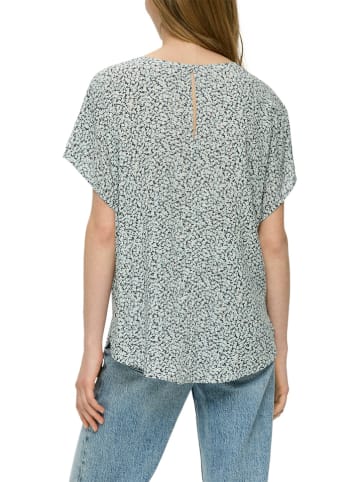 s.Oliver Shirt in Hellblau/ Weiß