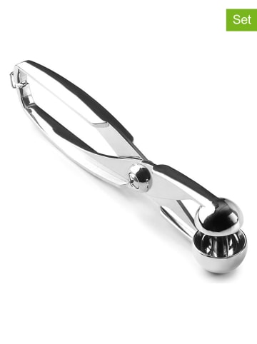 Ibili 2-delige set: ontpitter zilverkleurig - (H)18,5 cm