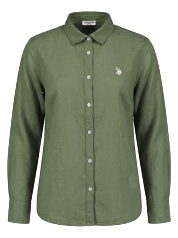 U.S. Polo Assn. Blouse - regular fit - olijfgroen