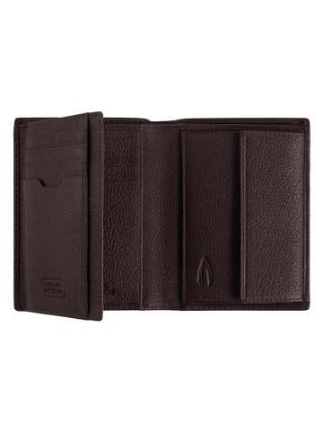 Camel Active Leder-Geldbörse "Macau" in Braun - (B)9 x (H)12 x (T)2 cm