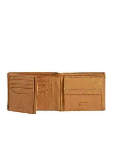 Camel Active Leder-Geldbörse "Nimbus" in Camel - (B)12,5 x (H)9,5 x (T)1,5 cm