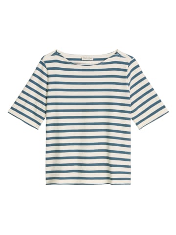 Marc O'Polo Shirt in Petrol/ Creme