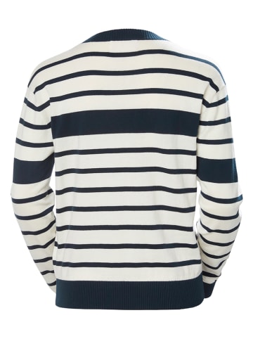 Helly Hansen Pullover "Skagen" in Weiß/ Dunkelblau