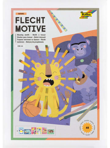 folia PAPER Flechtmotive ''Safari'' - 48 Teile - ab 3 Jahren