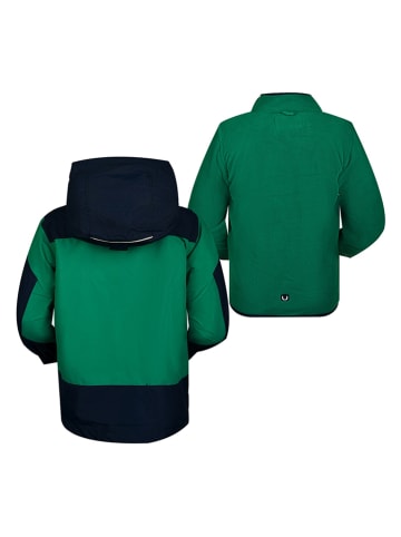 Peek U 3-in-1 functionele jas "Trey" groen/donkerblauw