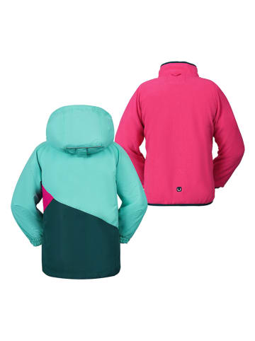 Peek U 3-in-1-Funktionsjacke "Marisol" in Pink/ Türkis
