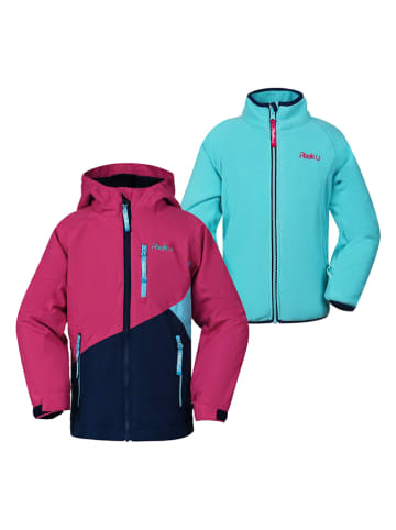 Peek U 3-in-1 functionele jas "Marisol" roze/turquoise