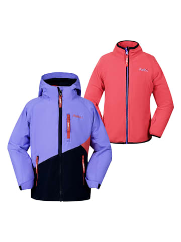 Peek U 3-in-1 functionele jas "Marisol" paars/rood