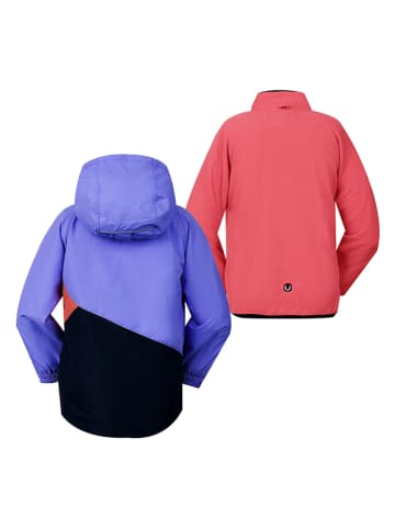 Peek U 3-in-1 functionele jas "Marisol" paars/rood