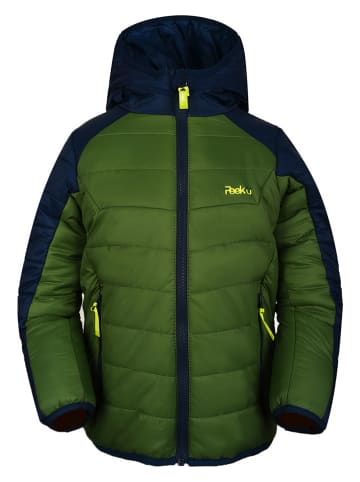 Peek U All-season doorgestikte jas "Charlie" groen/donkerblauw