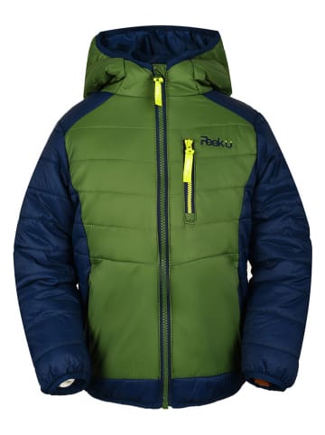 Peek U All-season doorgestikte jas "Caspian" groen/donkerblauw