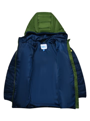 Peek U Ganzjahres-Steppjacke "Caspian" in Grün/ Dunkelblau