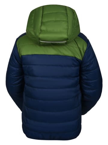 Peek U Ganzjahres-Steppjacke "Caspian" in Grün/ Dunkelblau