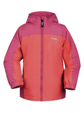 Peek U Leicht gefleecte-Regenjacke "Fifi" in Pink/ Orange