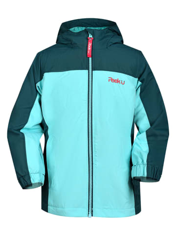 Peek U Lichte fleece regenjas "Fifi" lichtblauw/blauw