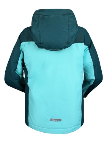 Peek U Lichte fleece regenjas "Fifi" lichtblauw/blauw