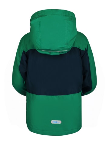 Peek U Lichte fleece regenjas "Atlas" donkerblauw/groen