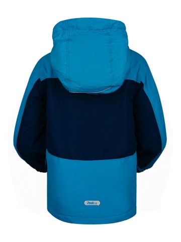 Peek U Regenjas "Atlas" donkerblauw/lichtblauw
