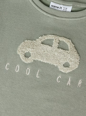 name it Sweatshirt "Obear" groen