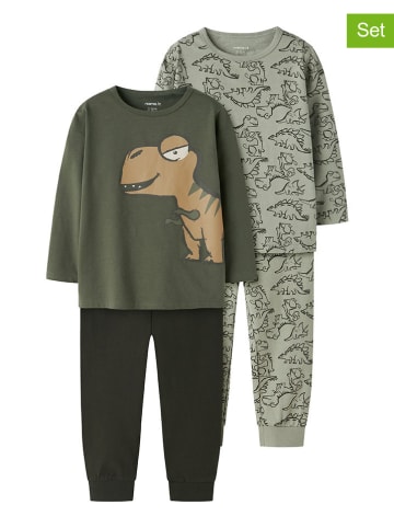 name it 2-delige set: pyjama's groen