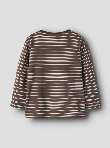 name it Longsleeve "Kristian" in Hellbraun/ Weiß