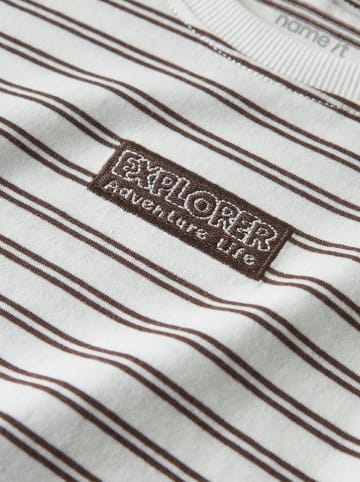 name it Longsleeve "Kristian" in Weiß/ Braun