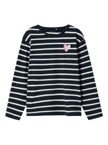 name it Longsleeve "Tovelina" in Schwarz/ Weiß