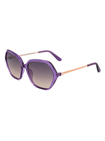 Guess Damskie okulary przeciwsłoneczne w kolorze fioletowym