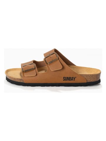 Sunbay Pantoletten "Trefle" in Hellbraun