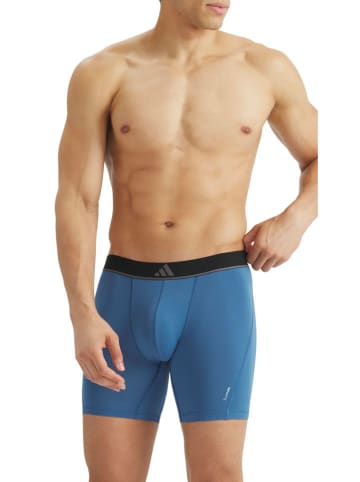 adidas 3er-Set: Boxershorts in Blau/ Schwarz/ Grau