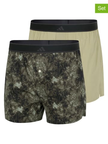 adidas 2-delige set: boxershorts groen