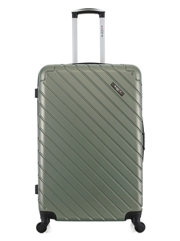 BlueStar 2-delige hardcase-trolleyset "Cite" kaki